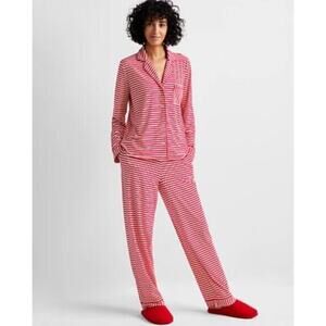 State of Day XS Pajama Luxury Lounge Set Wide Leg Pants Soft Jersey NEW